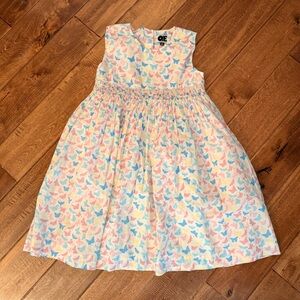 Question Everything Butterfly Print Kids Dress